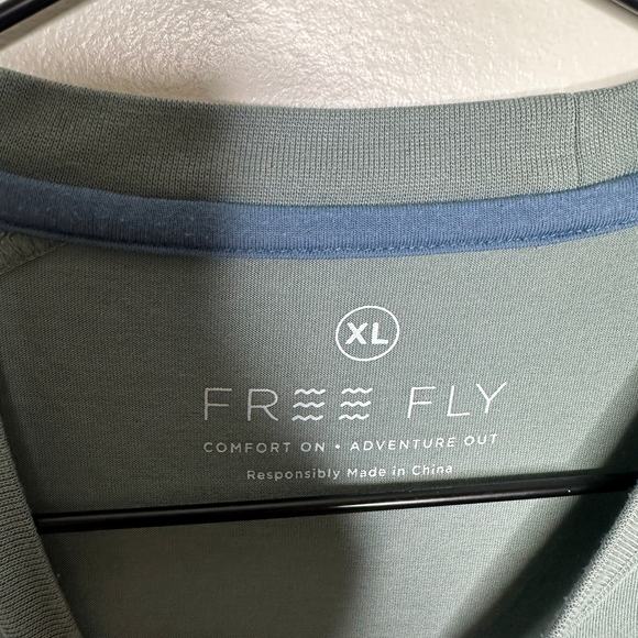 FREE FLY APPAREL Bamboo Shade Long Sleeve 50+ SPF Mens X-Large - Picture 2 of 5